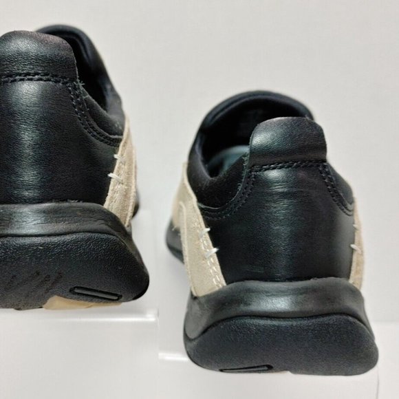 Lands End Suede Leather Moc Clog Slip-On Loafer Rubber Sole Tan Women's US 7B - Picture 5 of 16